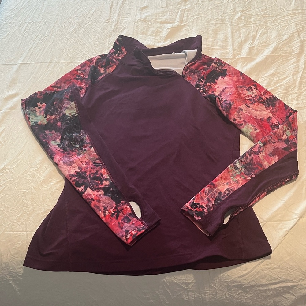 Adidas Pink / Purple Printed Warm Performance Top